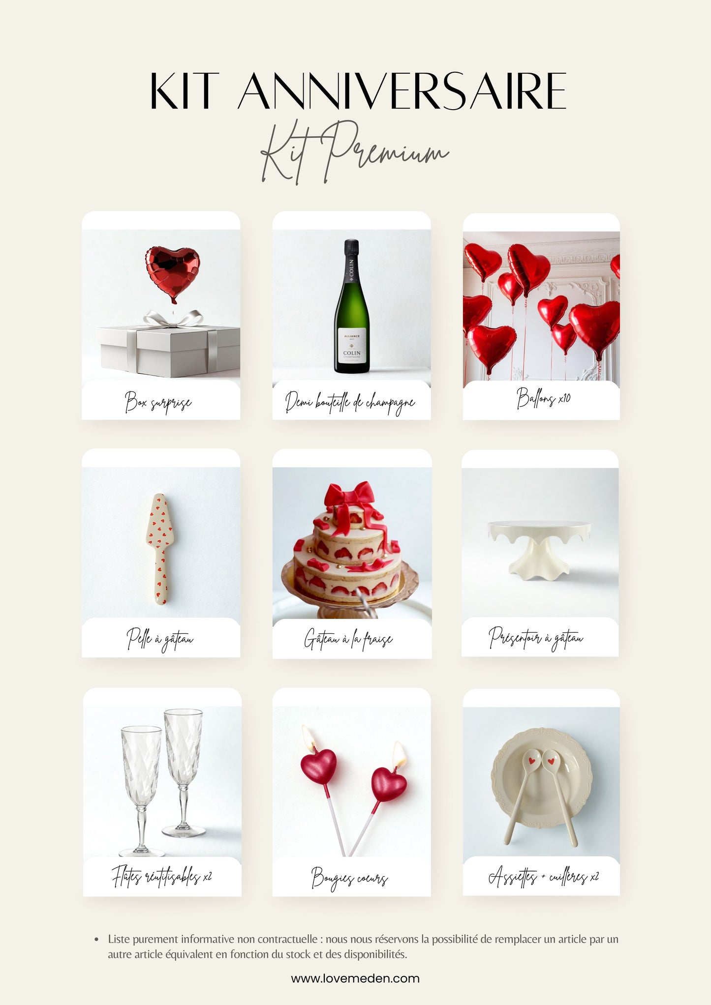 KIT ANNIVERSAIRE