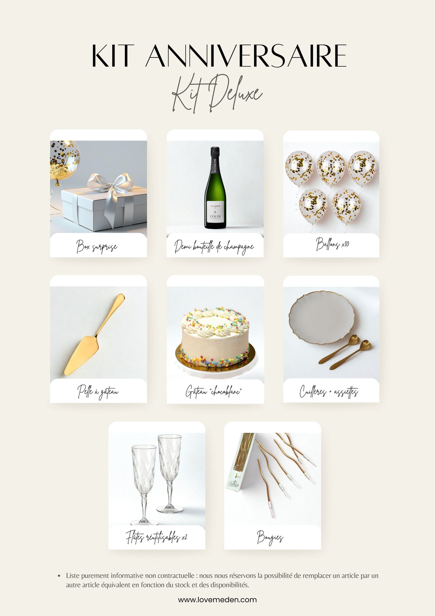 KIT ANNIVERSAIRE