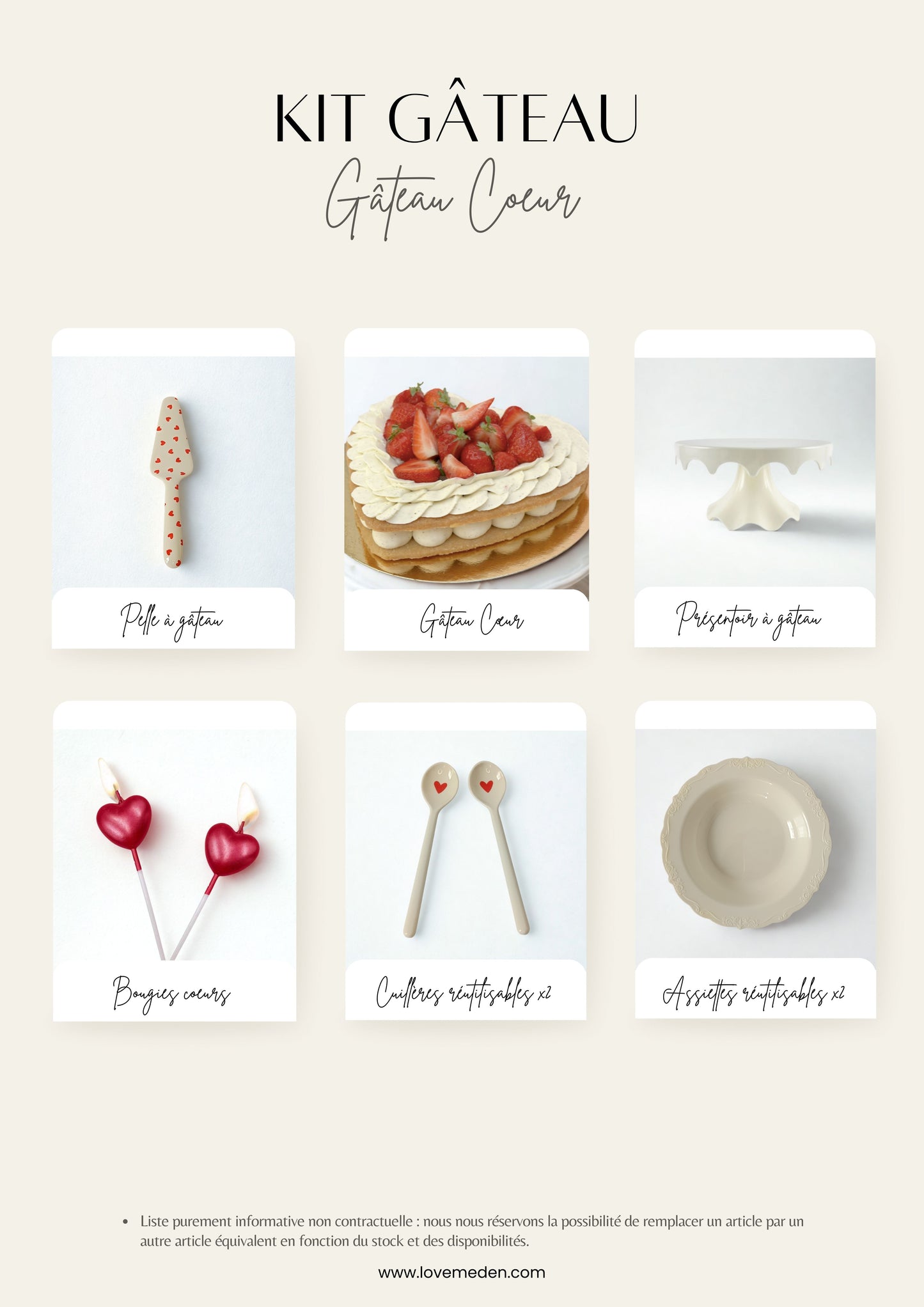 KIT GÂTEAU 🍰🍽️