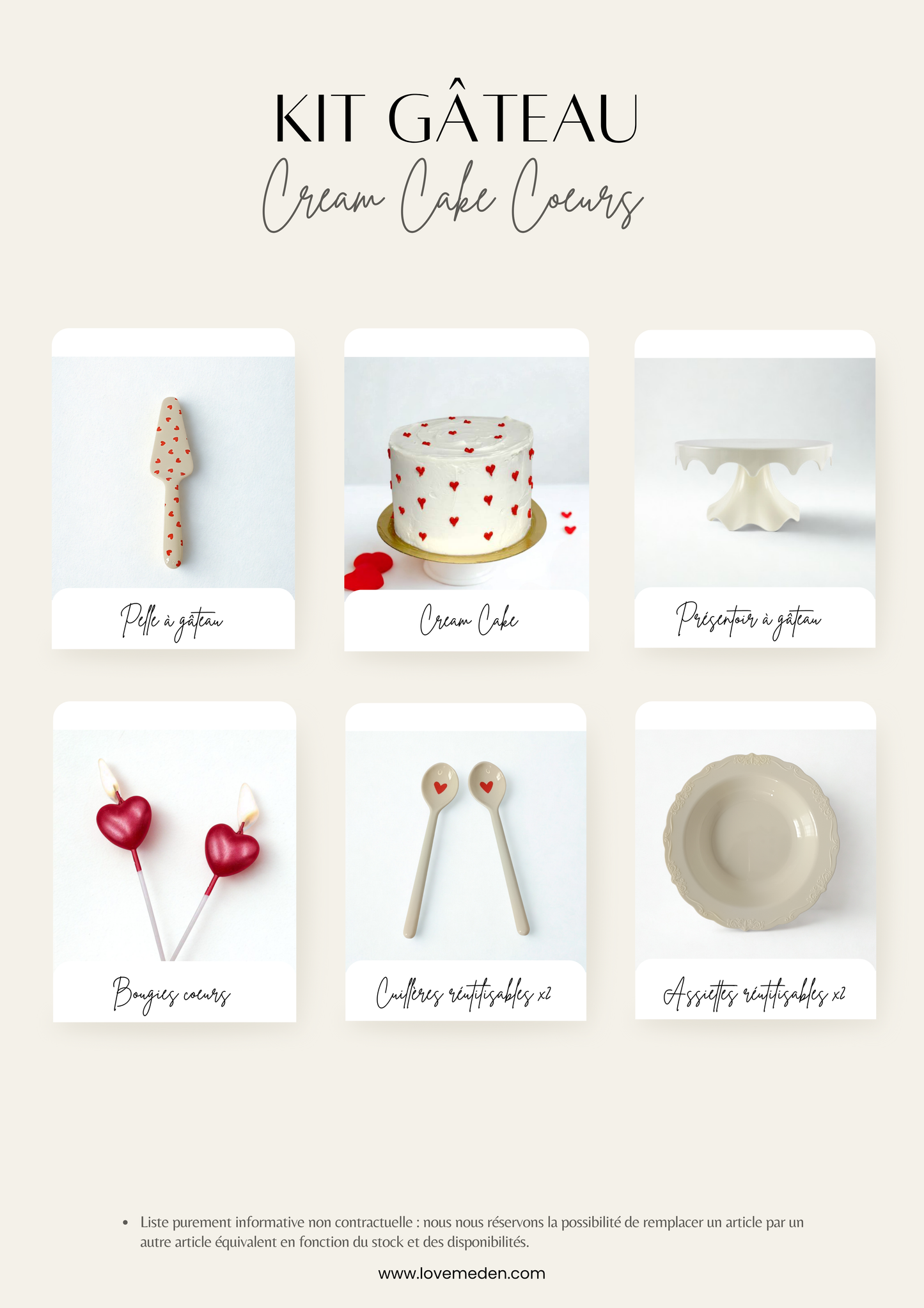 KIT GÂTEAU 🍰🍽️